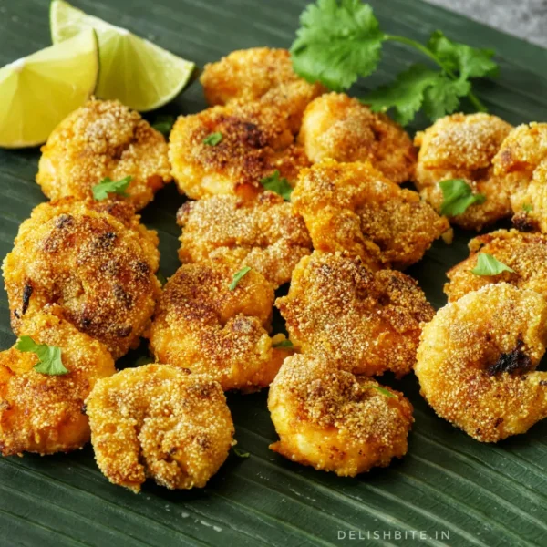 Masala Rava Prawns Fry